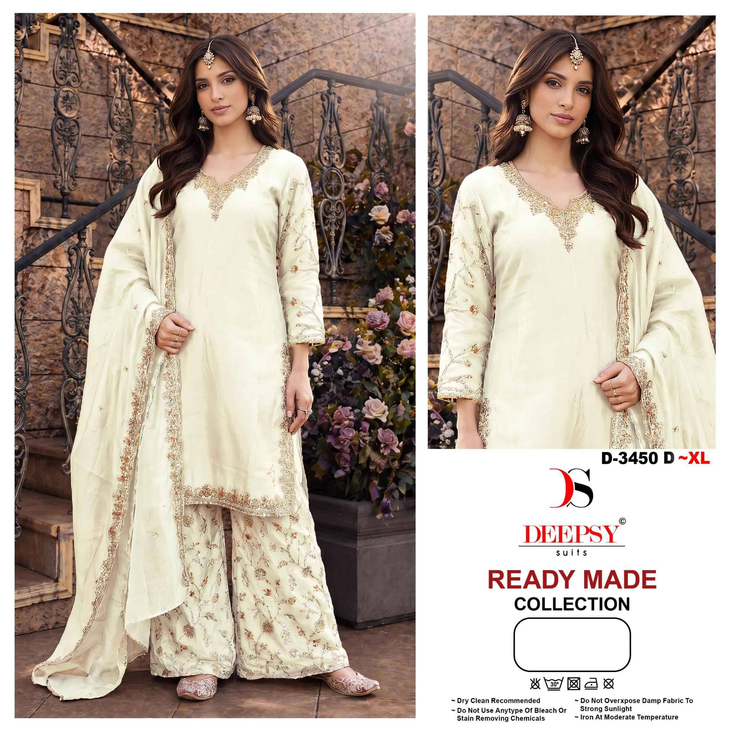 D-3450 by DEEPSY SUITS Pakistani Stylish Beautiful Colourful Printed & Embroidered Party Wear & Occasional Wear Pure cotton Dresses At Wholesale Price